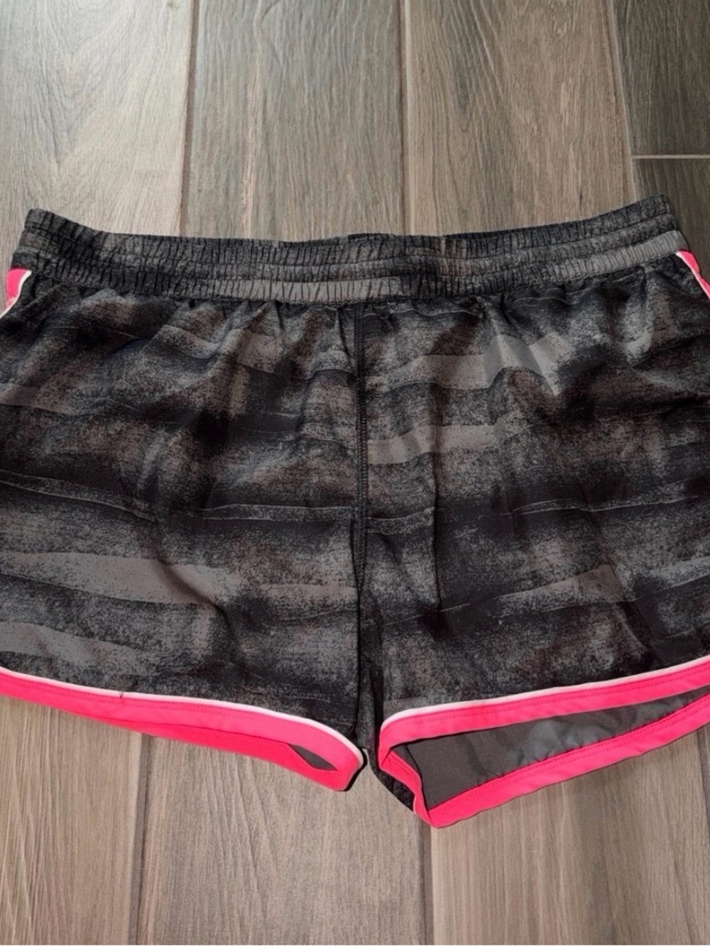 Under Armour Black Athletic Shorts with Pink Trim